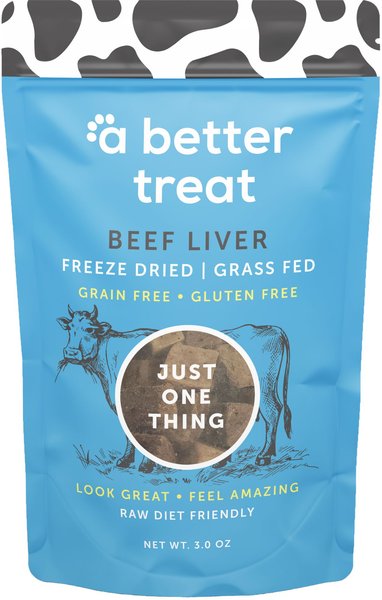 A Better Treat Freeze Dried Beef Dog and Cat Treat， 3-oz bag