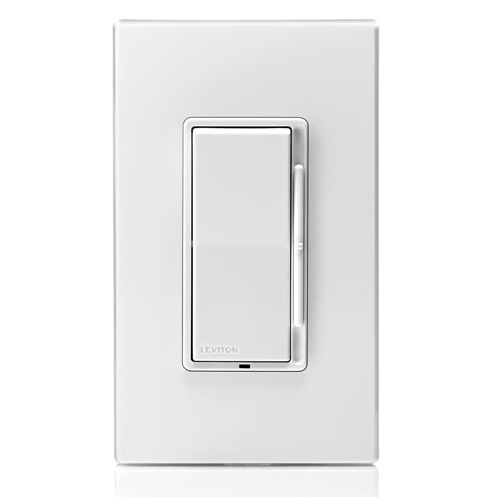 Leviton Decora  Slide Dimmer Switch 600W 120V Single-Pole/3-Way Rocker ;