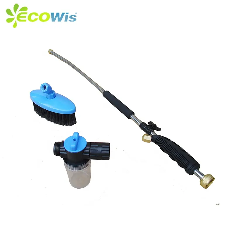 Multi Use High Pressure Garden Cleaning Car Washing Water Jet Zoom Wand Sprayer Brush Broom Multifunctional Car Wash Cleaner