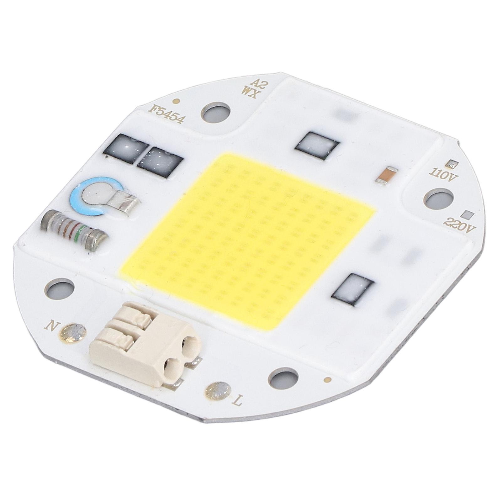 Cob Lamp Bead High Power Led Chip High Brightness Cob Light Emitter Drive Free For Diy Lighting 110v50w Cold White 5800k-6500k