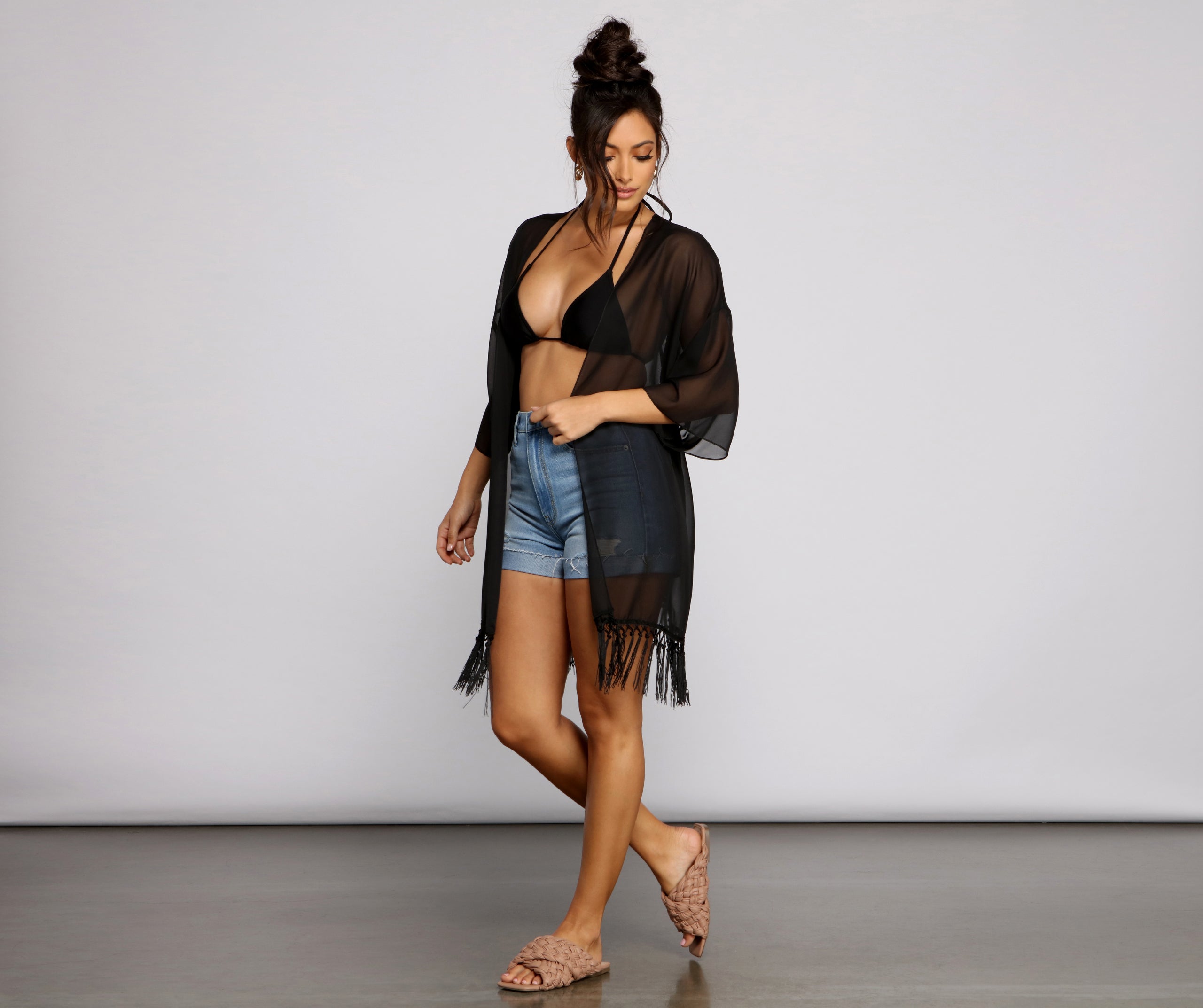 Effortless And Breezy Chiffon Kimono