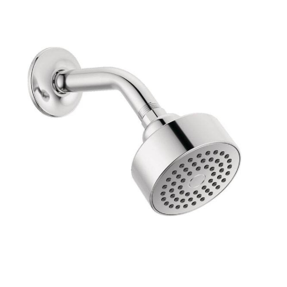 Delta Modern 1-Spray Patterns 1.75 GPM 3.5 in. Wall Mount Fixed Shower Head in Chrome RP101842