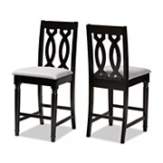 Baxton Studio Darcie Counter Stool 2-piece Set