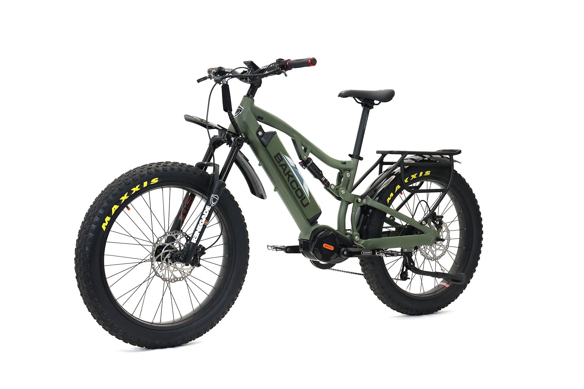 Bakcou Storm G2 Full Suspension Electric Hunting Bike Bafang Ultra Mid Drive Motor