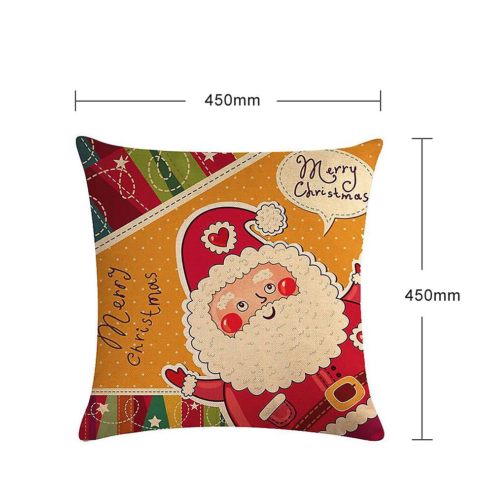 1pc Christmas Decorations For Xmas Pillowcase Santa Claus Pillow Cover Cushion Home Decor  12