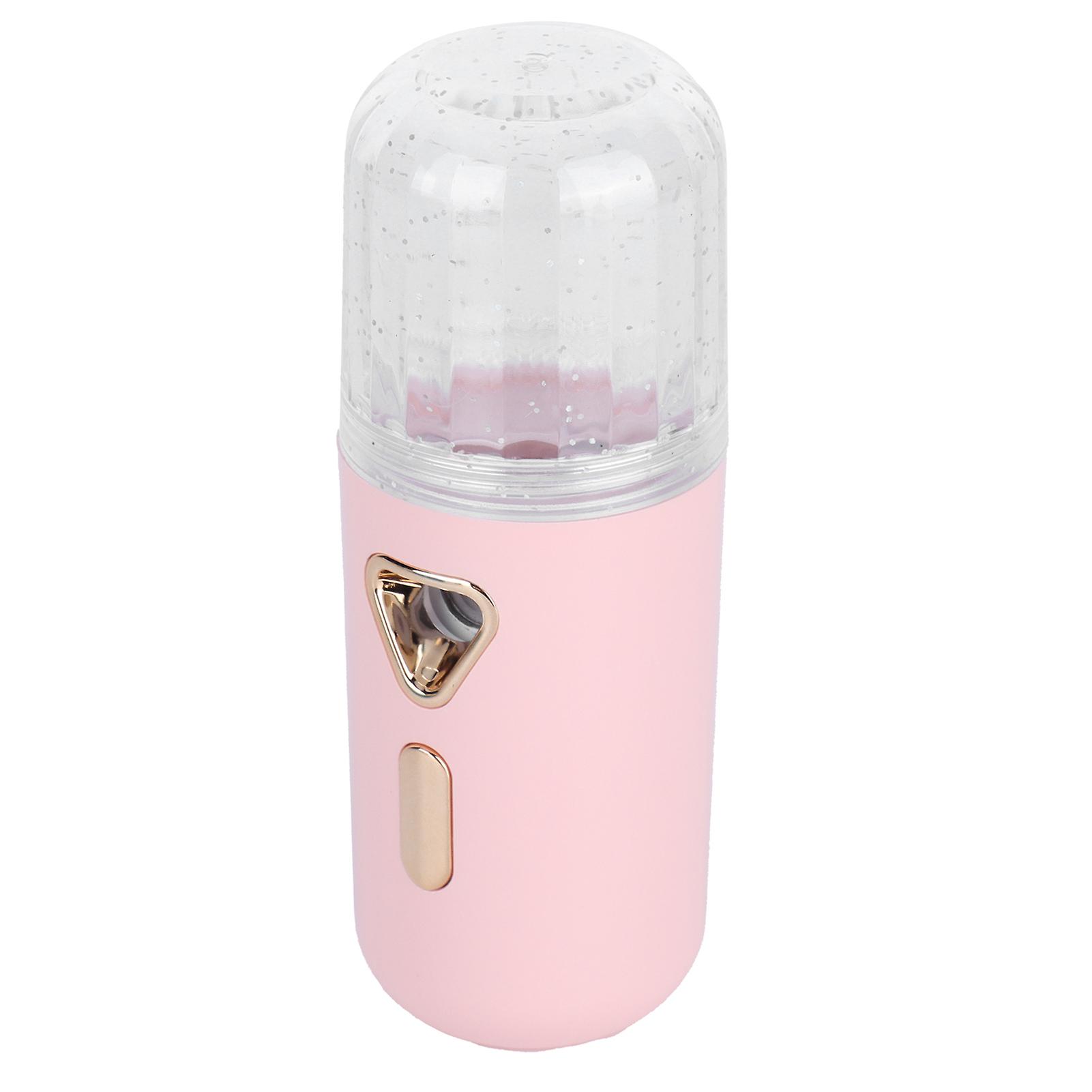 30ml Mini Facial Humidifier Portable Nano Atomization USB Charging Face Mist SprayerPink