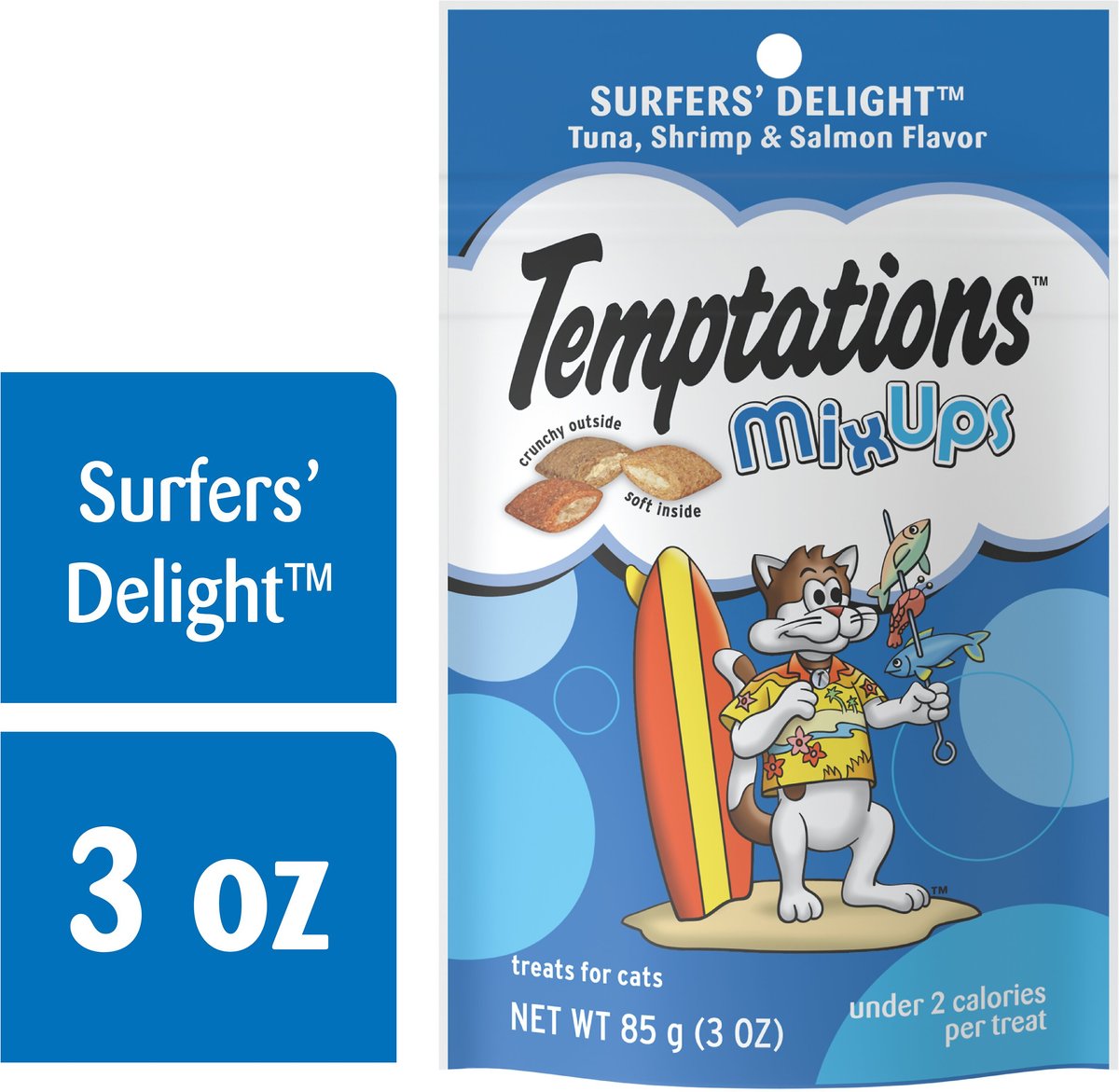 Temptations MixUps Surfers' Delight Flavor Soft and Crunchy Cat Treats