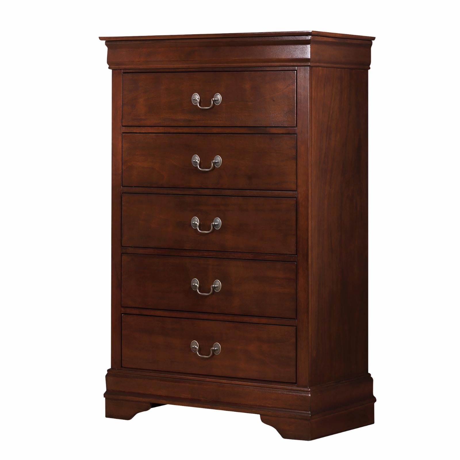 Weston Home Hayworth 5 Drawer Chest - Brown