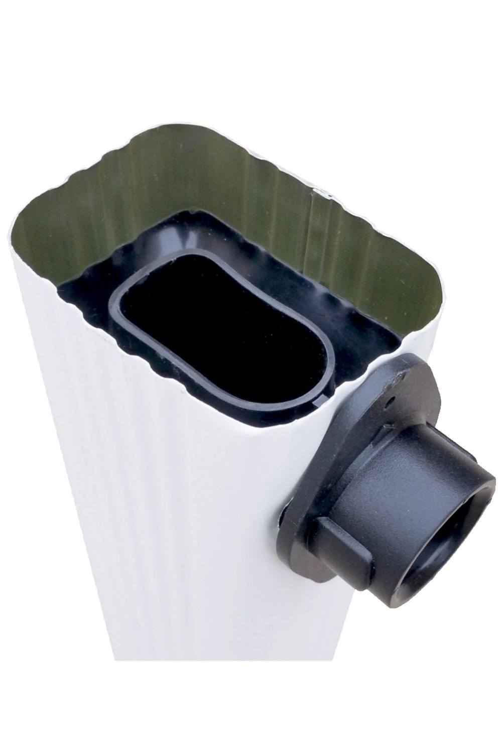 EarthMinded FlexiFit Diverter Upgrade for 3 x 4 Inch Rectangular Downspouts - For New or Existing Installations - Easy to Install - Catch Rain Water for Outdoor Chores