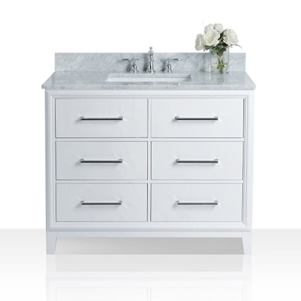 Ellie White 42-Inch Vanity Console with Mirror