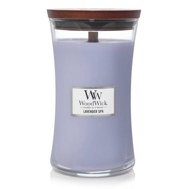 21 5oz Large Hourglass Jar Candle Lavender Spa Woodwick