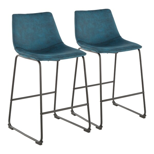 Carbon Loft Richard Industrial Counter Stool (Set of 2)