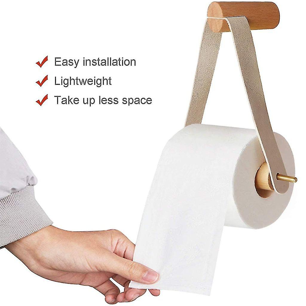 Wooden Roll Tissue Holder Bathroom Storage Toilet Paper Holder Box Bathroom Accessories