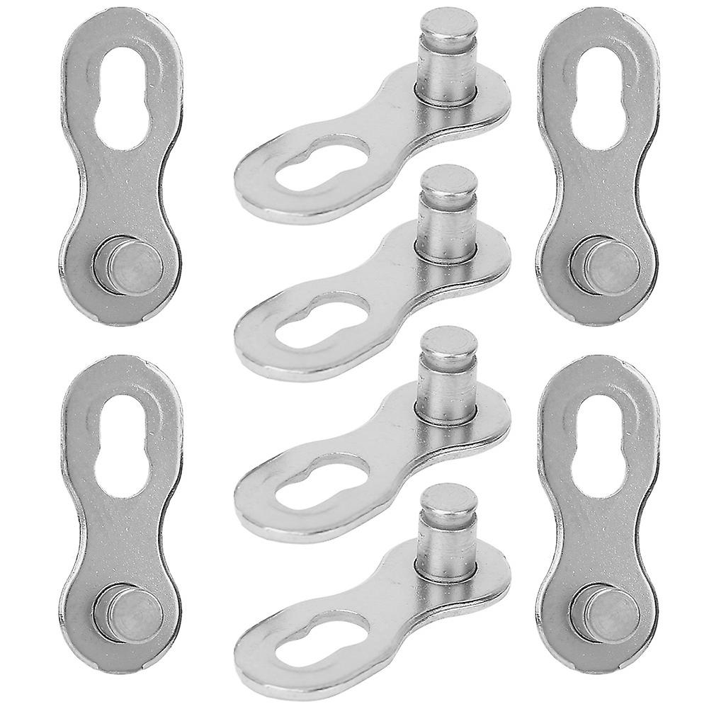 4pair 10speed Steel Bike Bicycle Chain Missing Link Connector Parts Cycling Accessorysilver