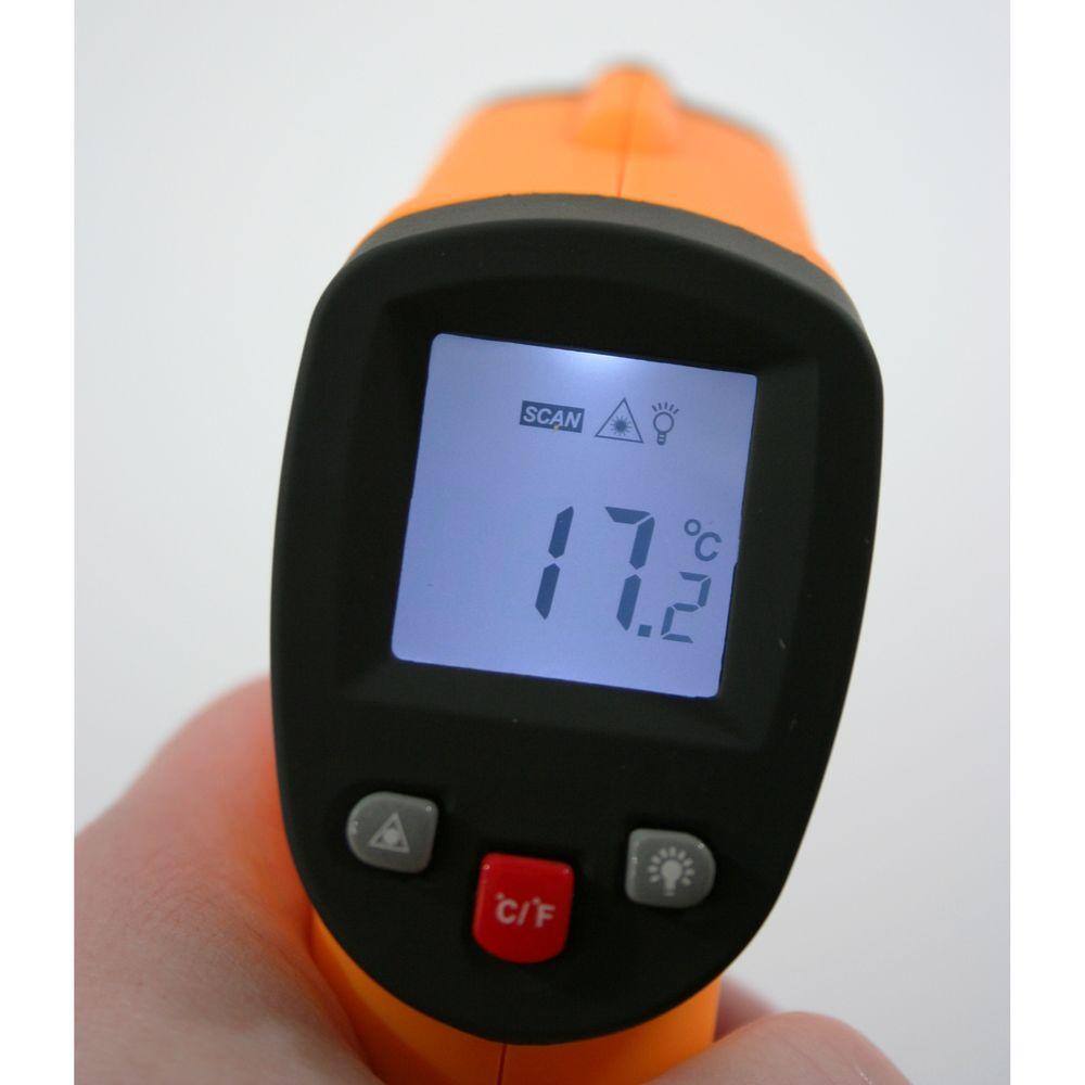 PRO-SERIES Non Contact Infrared Thermometer with Laser Sighting 12:1 Spot THERMNC