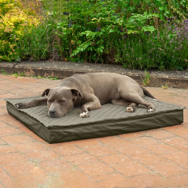 FurHaven Quilt Top Memory Foam Convertible Indoor/Outdoor Cat and Dog Bed