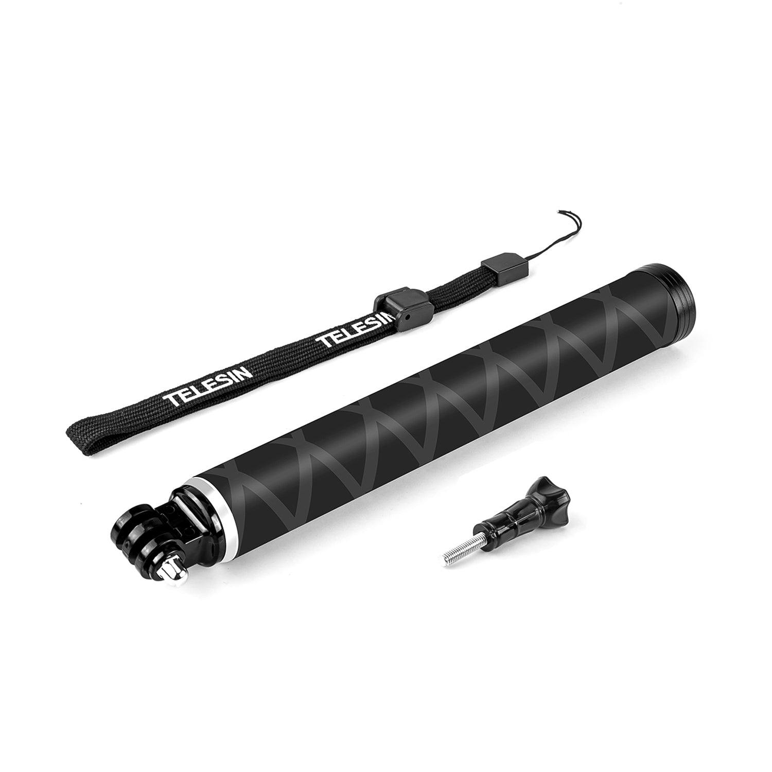 TELESIN Extendable Selfie Stick Rod Pole Carbon Fiber Material Compatible with Sports Action as Invisible Selfie Stick Compatible with ONE X