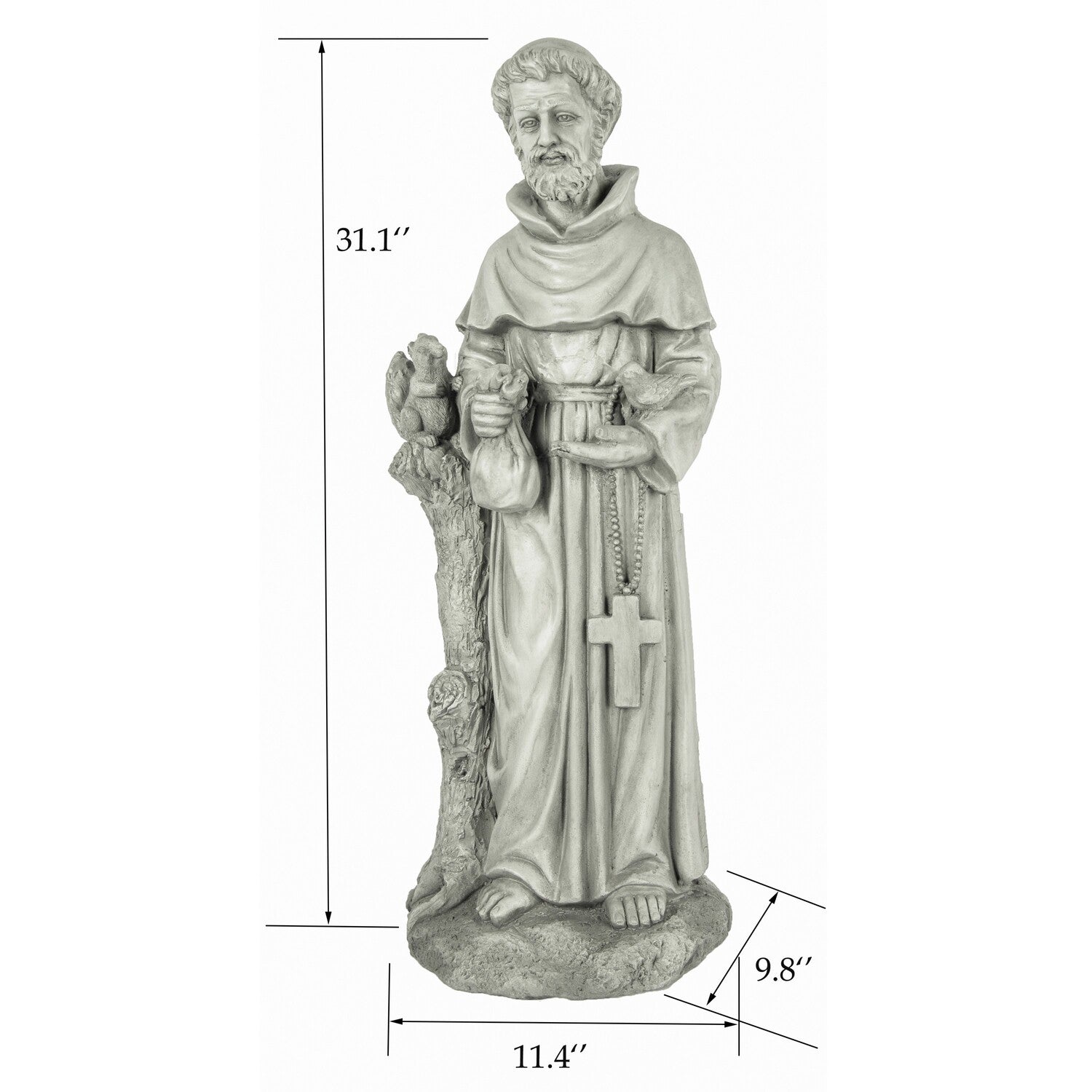 Luxen Home St. Francis Garden Statue