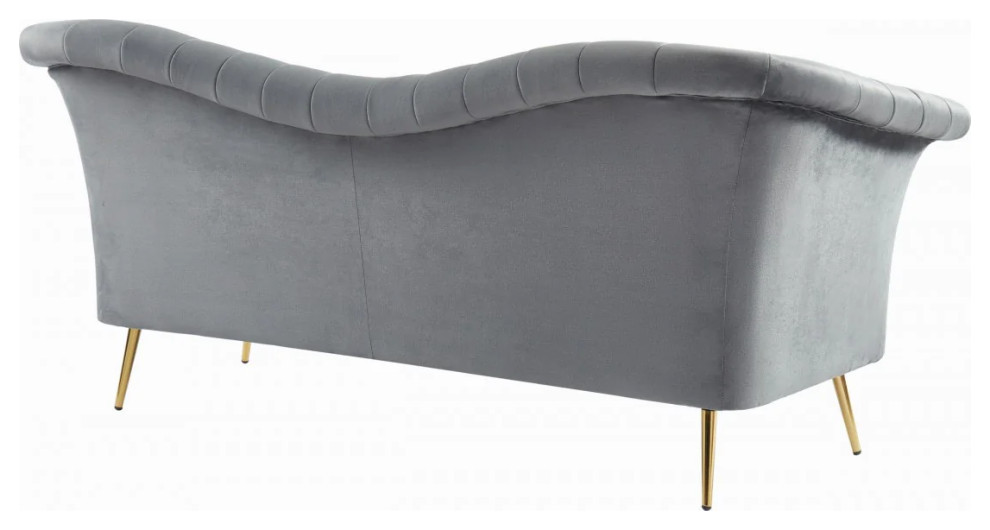 Hazel Modern Gray Fabric Sofa   Midcentury   Sofas   by Rustic Home Furniture Deco  Houzz