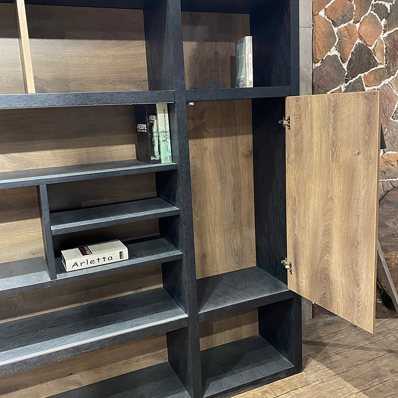 PHOENIX Display Wall Unit 3.0M - Warm Oak & Black