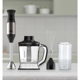 SOLAC 1000-Watt Stainless-Steel Professional Hand Blender with Accessories Kit SJK-1172