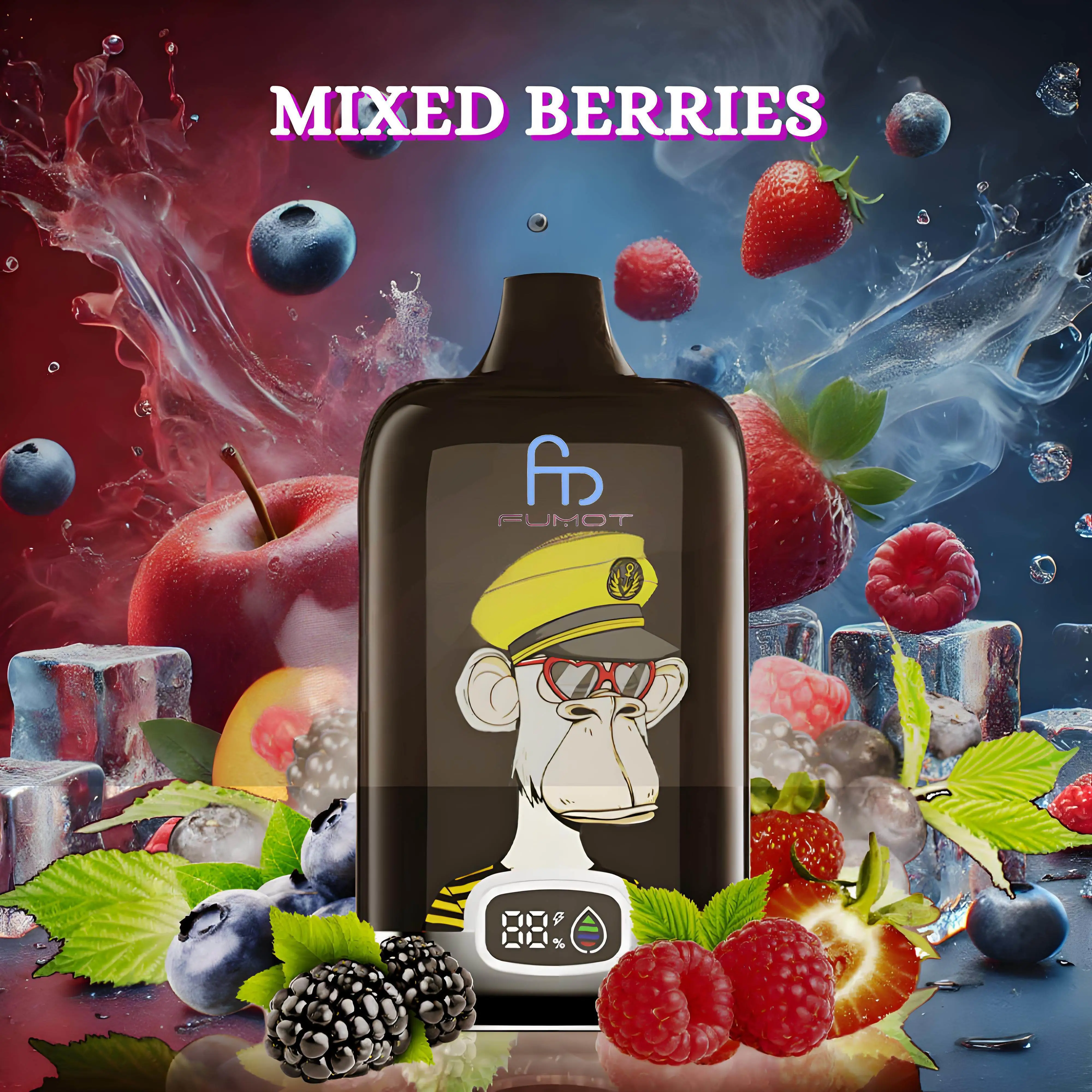 Fumot Tornado Digital Box 12000 Puffs - Mixed Berries