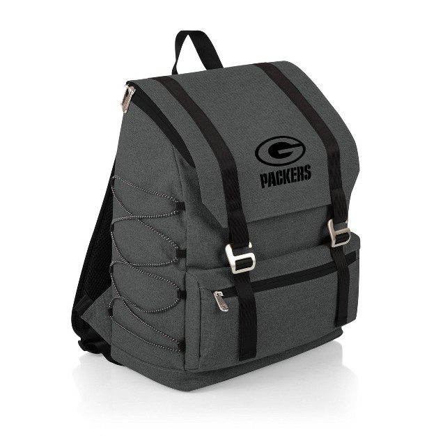 Nfl Green Bay Packers On The Go Traverse Cooler Backpack Heathered Gray