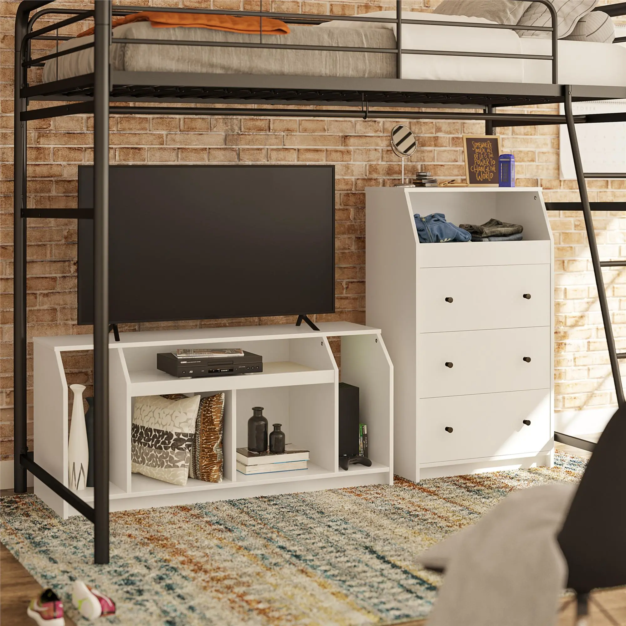 The Loft 47 White TV Stand