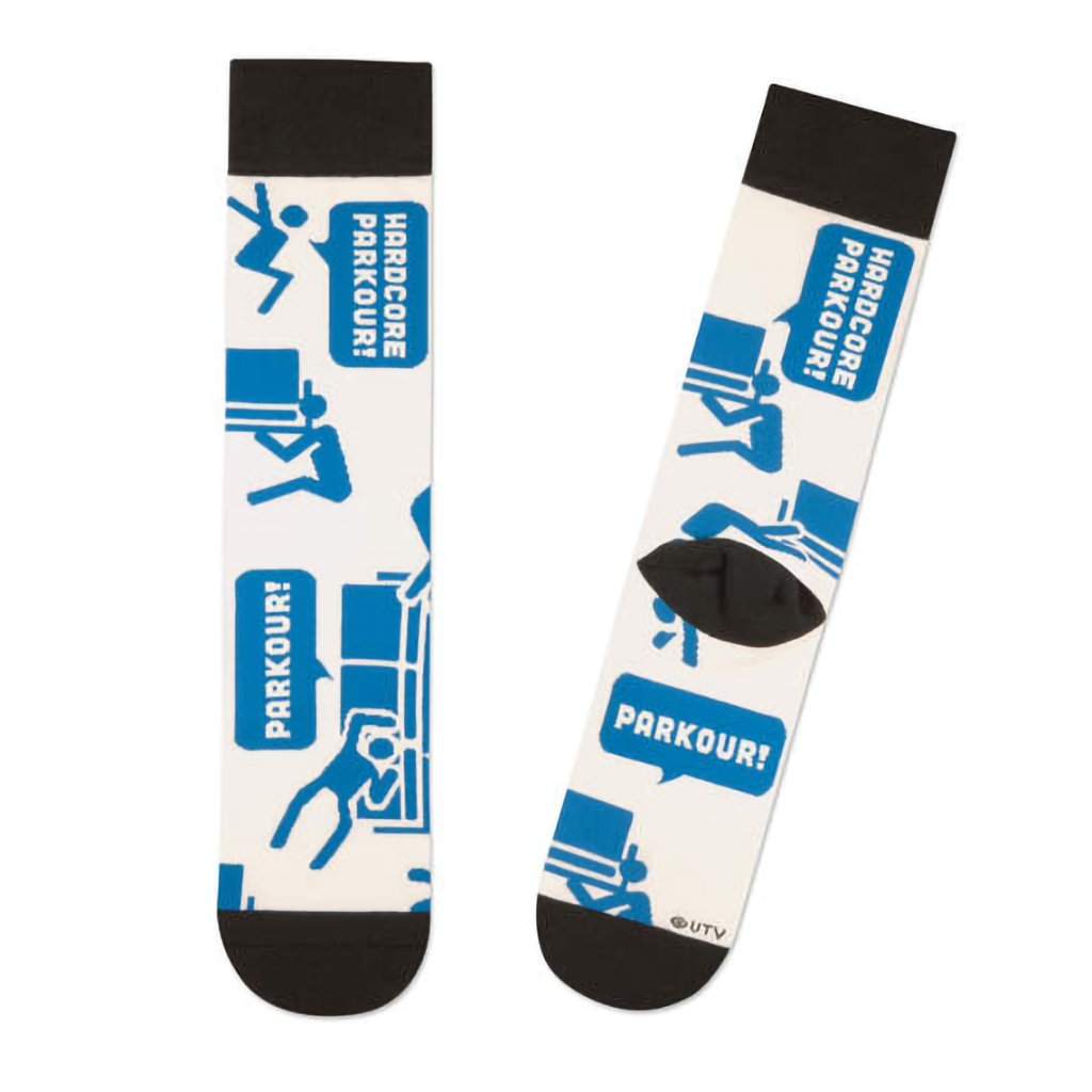 Hallmark  The Office Parkour Novelty Crew Socks