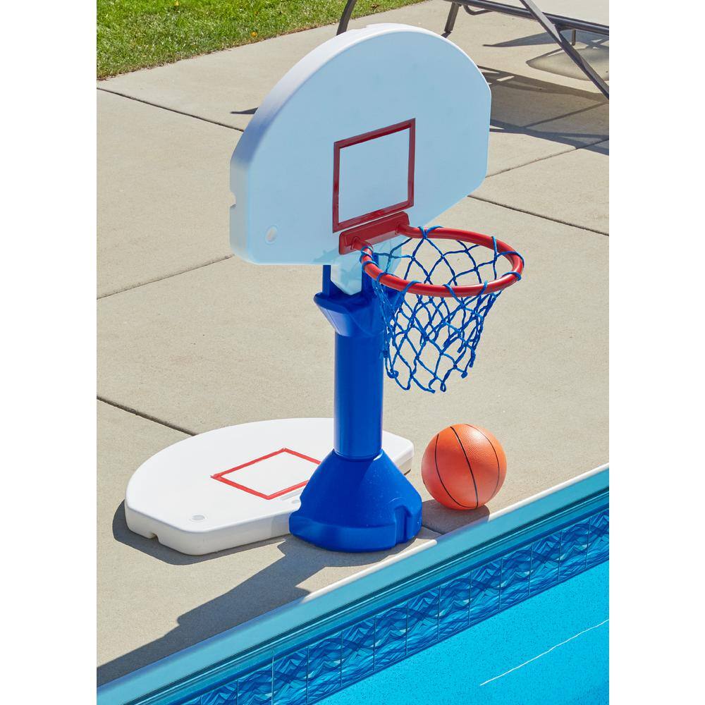 Ocean Blue Dunk and Spike 2-in-1 BasketballVolleyball Game 28 ft. W X 27 in. H Volleyball and 30 in. W X 47 in. H Basketball Set 960100