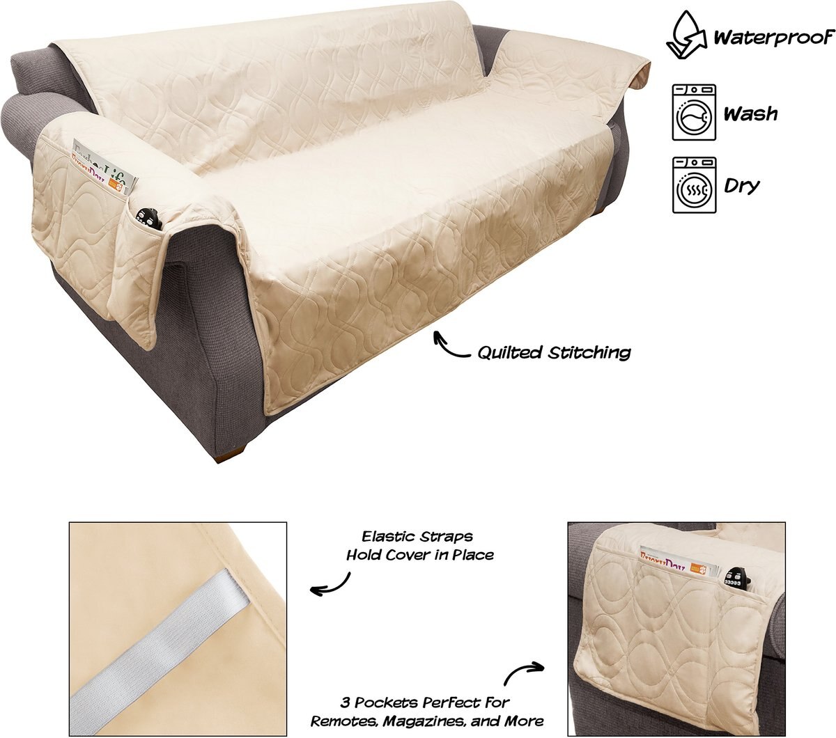 Pet Adobe Waterproof Couch Cover