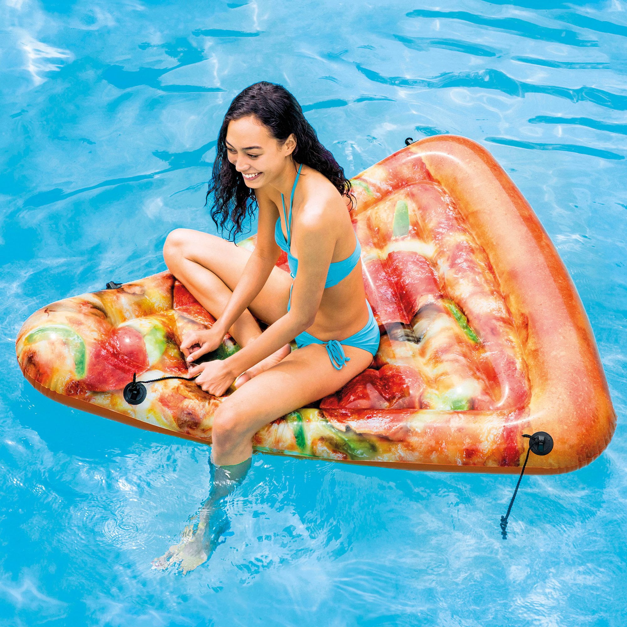 Intex Inflatable Pizza Slice Pool Mat, 69" x 57"