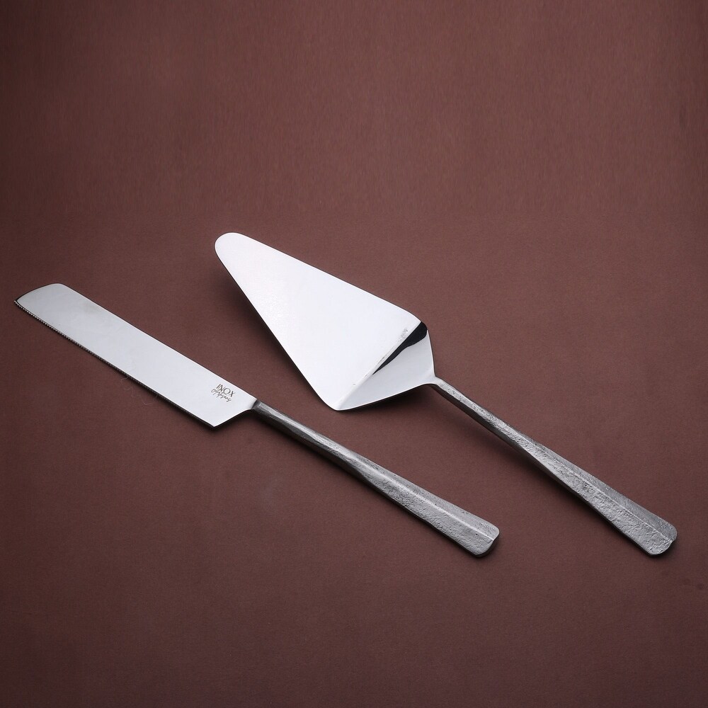 INOX Ridge Nascent Steel Cake Serving Set