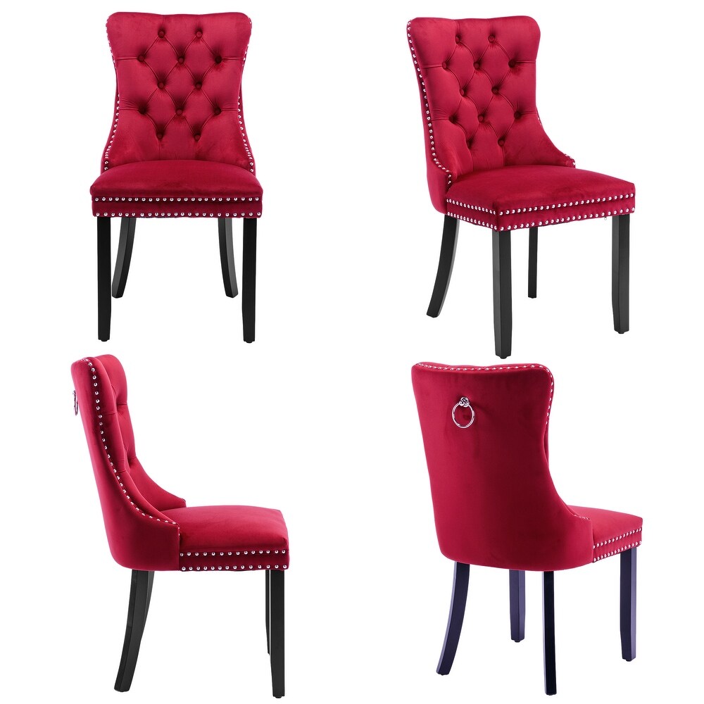 Kata Tufted Velvet Side Chair (Set of 6)