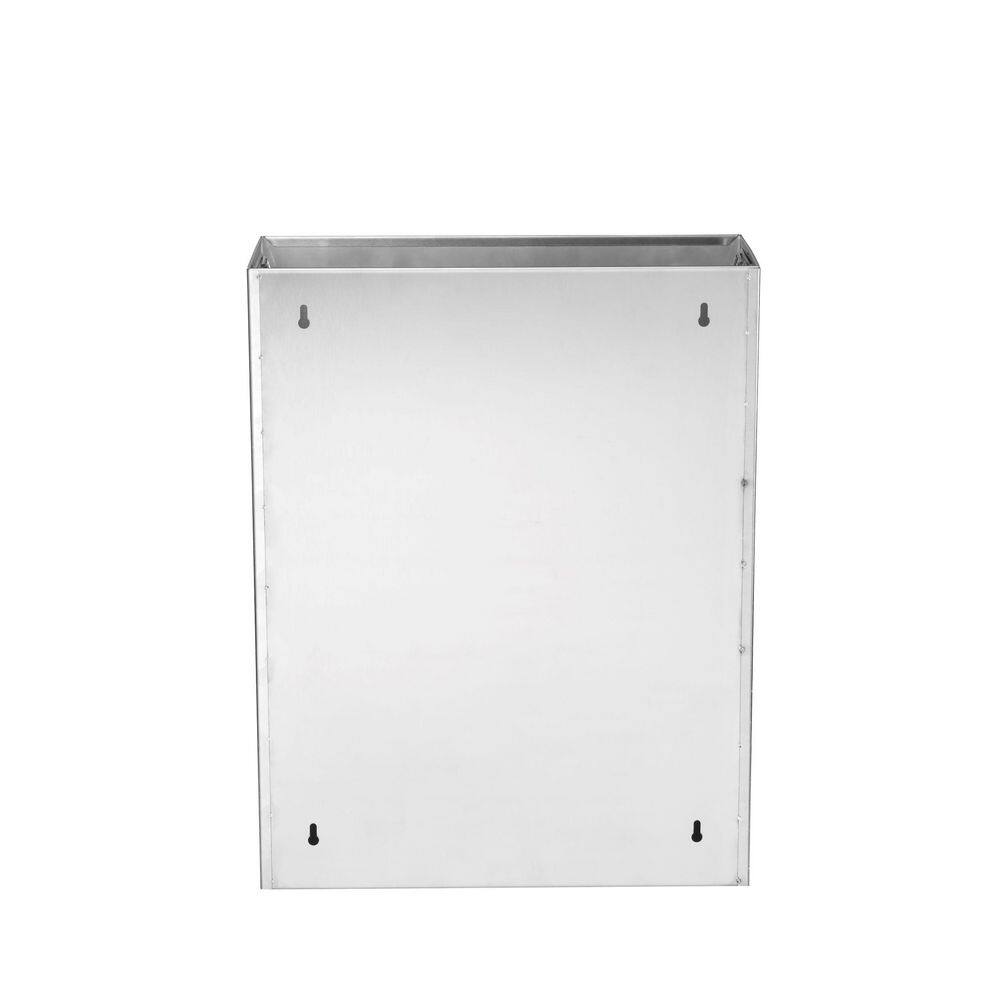 Alpine Industries 6 Gal. Stainless Steel Surface-Mounted Waste Receptacle Trash Can 491