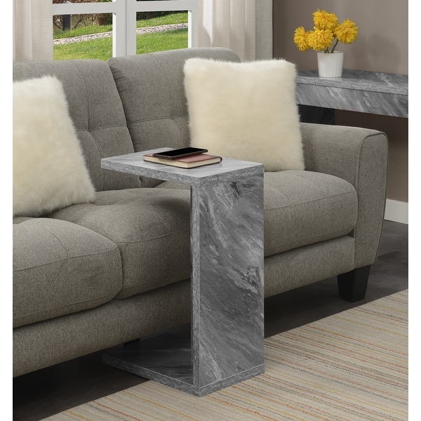 Porch and Den Woodshire C-shaped End Table