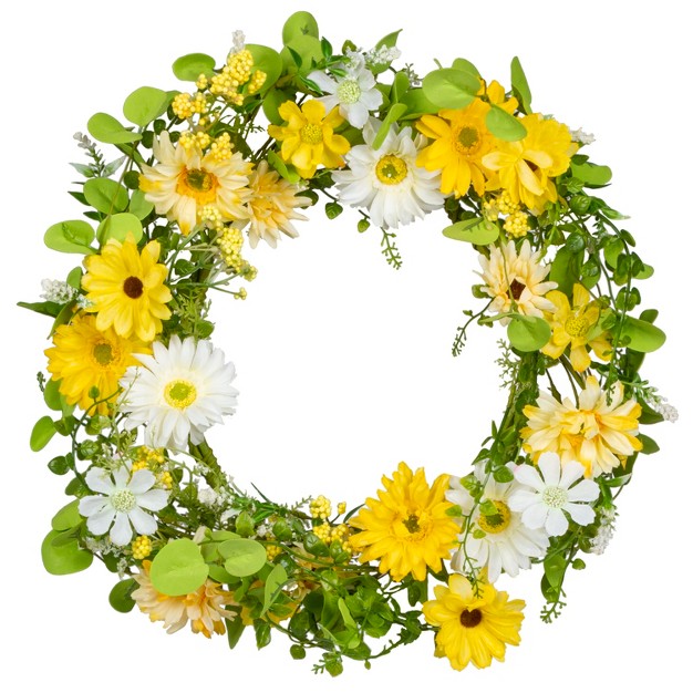 Floral Daisy Floral Single Wreath