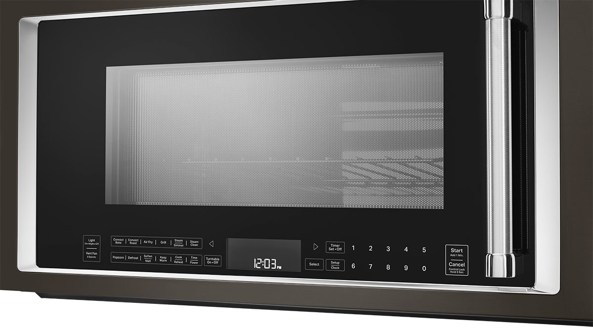 KitchenAid 1.9 Cu. Ft. PrintShield Black Stainless Steel Over-The-Range Convection Microwave With Air Fry Mode