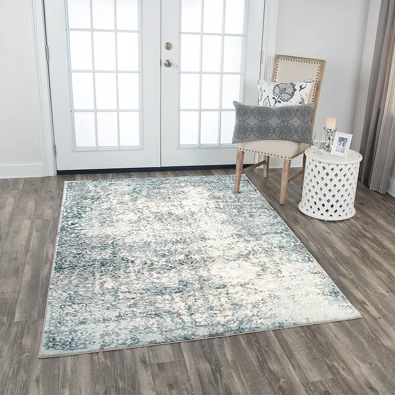 Rizzy Home Chelsea Distressed Scroll Rug