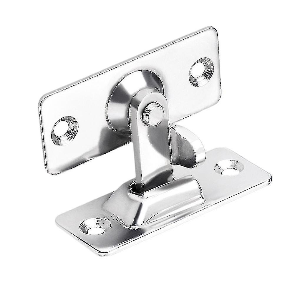 2pcs 90 Degree Solid Door Latch Bolt 304 Stainless Steel Lock Sliding Door Right Angle Buckle(black+silver)