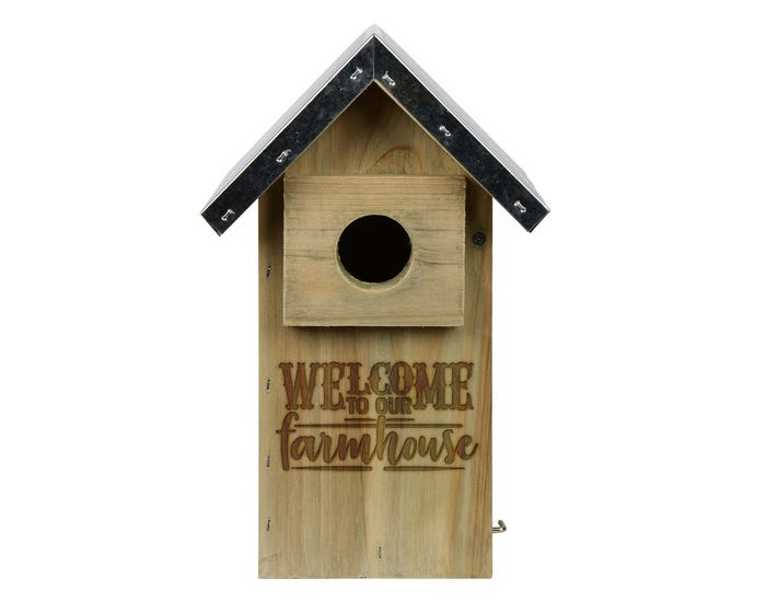 Natures Way Rustic Weathered Bluebird House - WWGH3-DECO