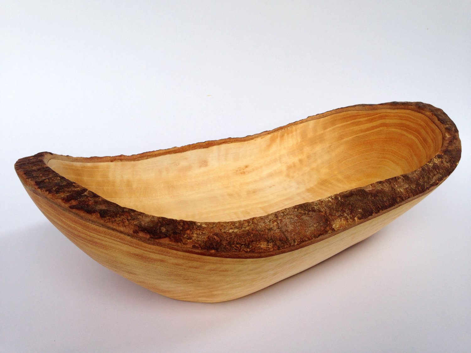 Rustic Bowl Serving Bowl Fruit Bowl Handmade Rustic Bowl Large Wooden Bowl Tree Bark Bowl