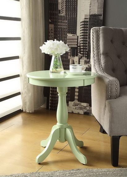 Benzara BM157300 Astonishing Side Table With Round...