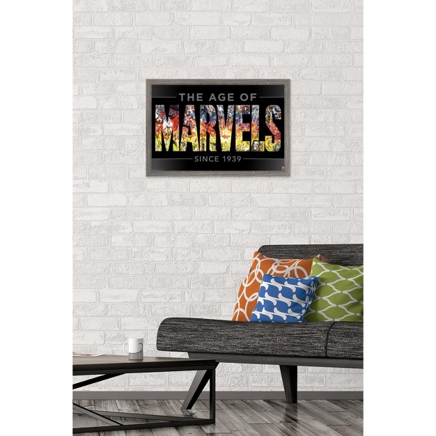 Trends International Marvel Comics Marvel 80th Anniversary Age Of Marvels Framed Wall Poster Prints