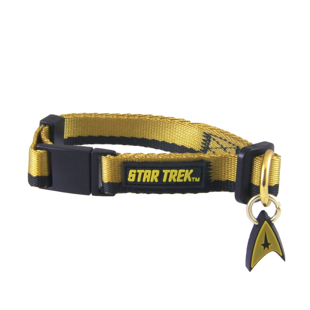 Pets Supply - Cat Collar - Star Trek - Uniform Gold New STOP279