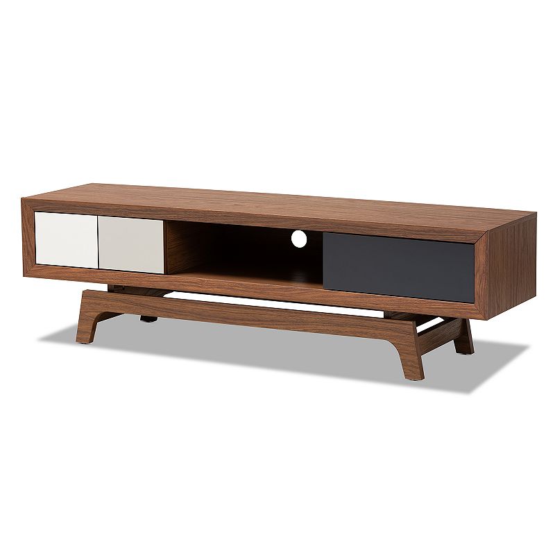 Baxton Studio Svante Medium Brown TV Stand