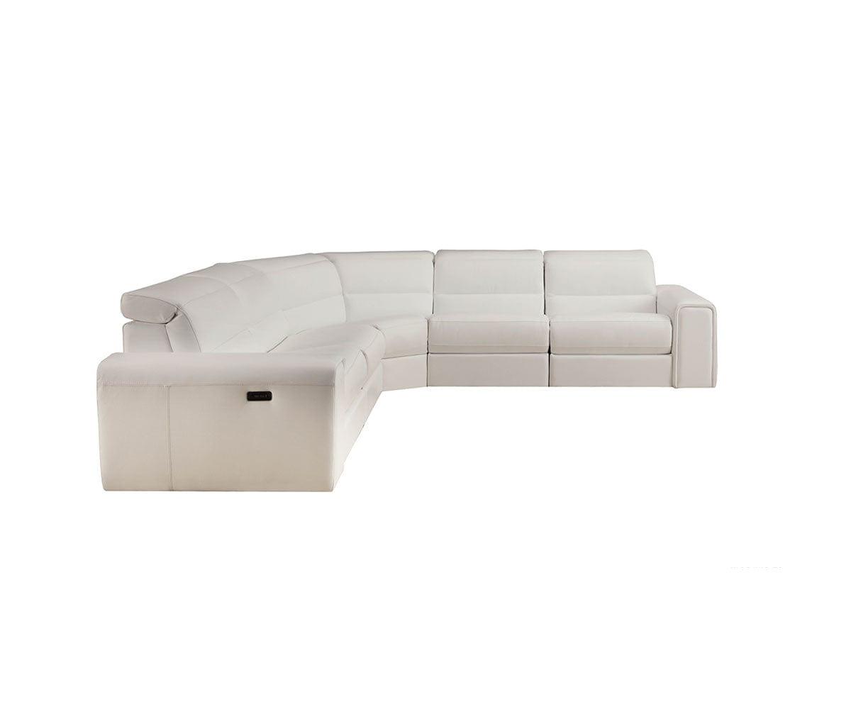 Angelo Leather Power Reclining Sectional