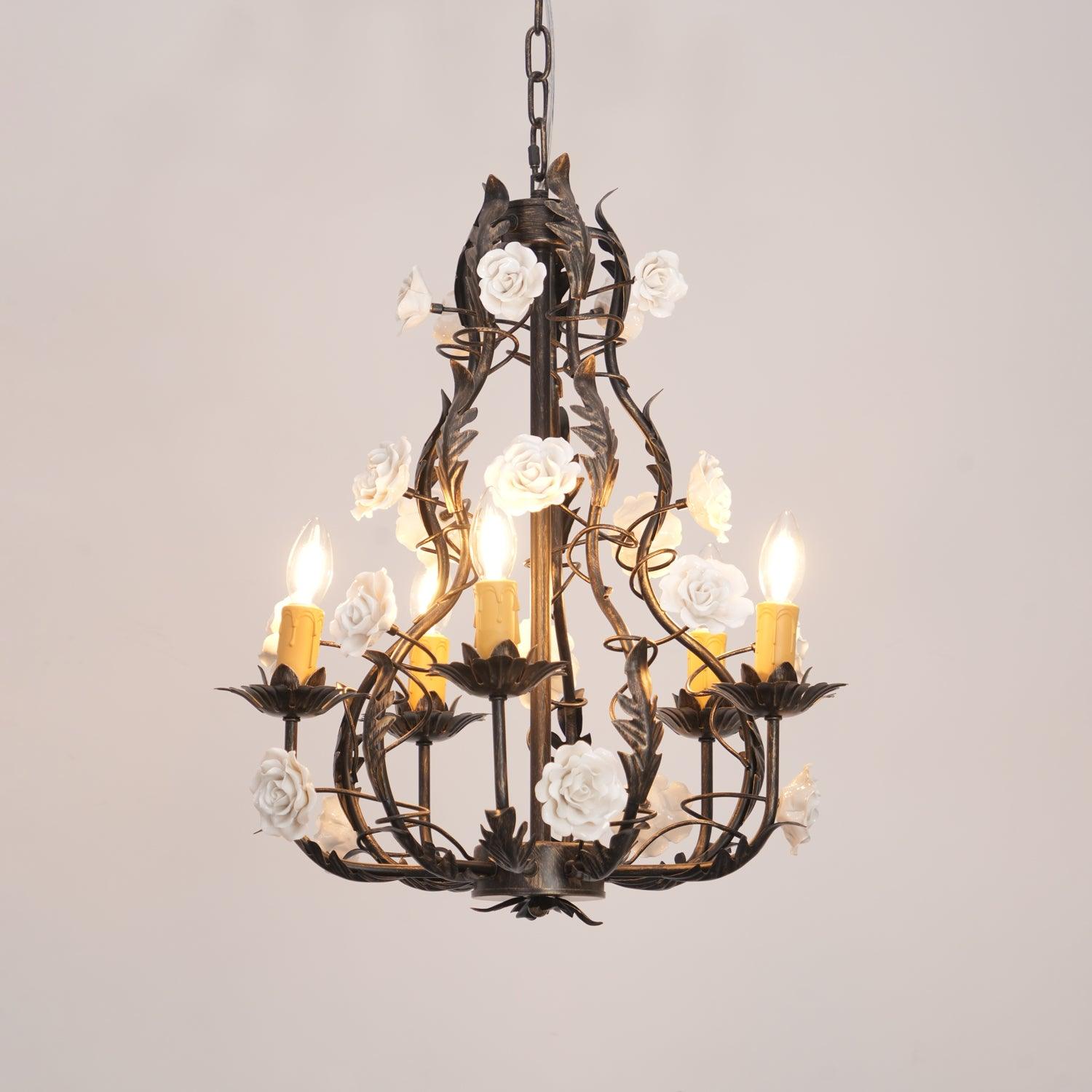 Florentine Rose Garden Chandelier