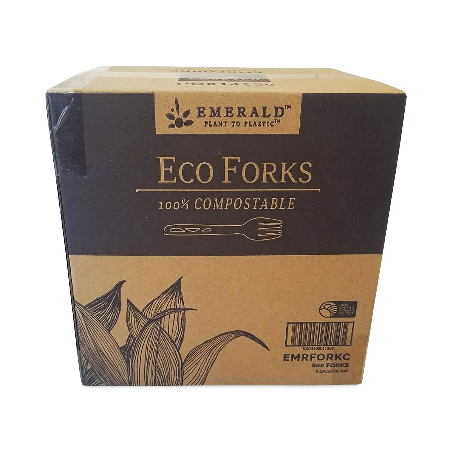 Plant to Plastic Compostable Cutlery by Emeraldandtrade; DFDPME01139