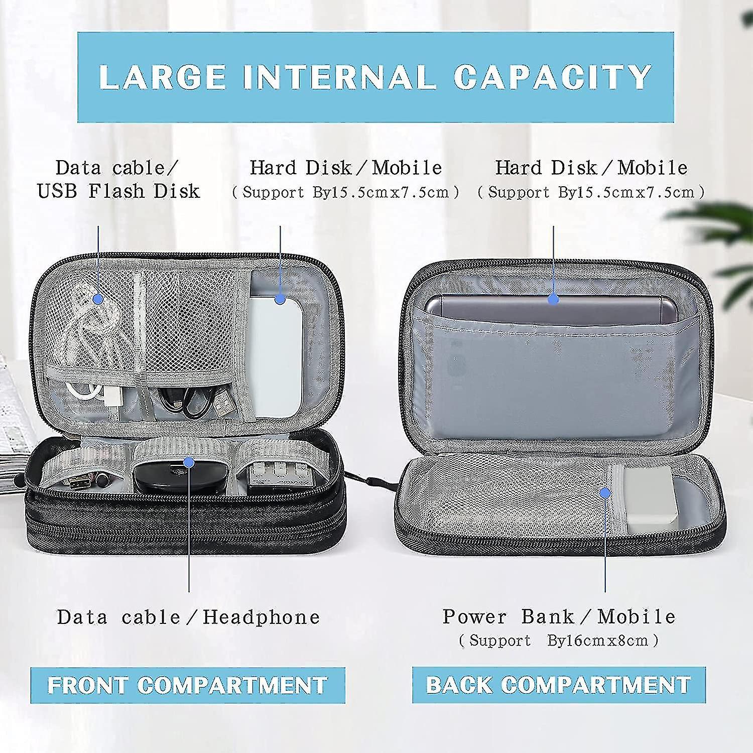 Cable Bag， Electronics Bag Organizer， Cable Organizer， Cable Case， Electronics Accessories Organizer Bag， Universal Bag For Accessories， Mobile Phone